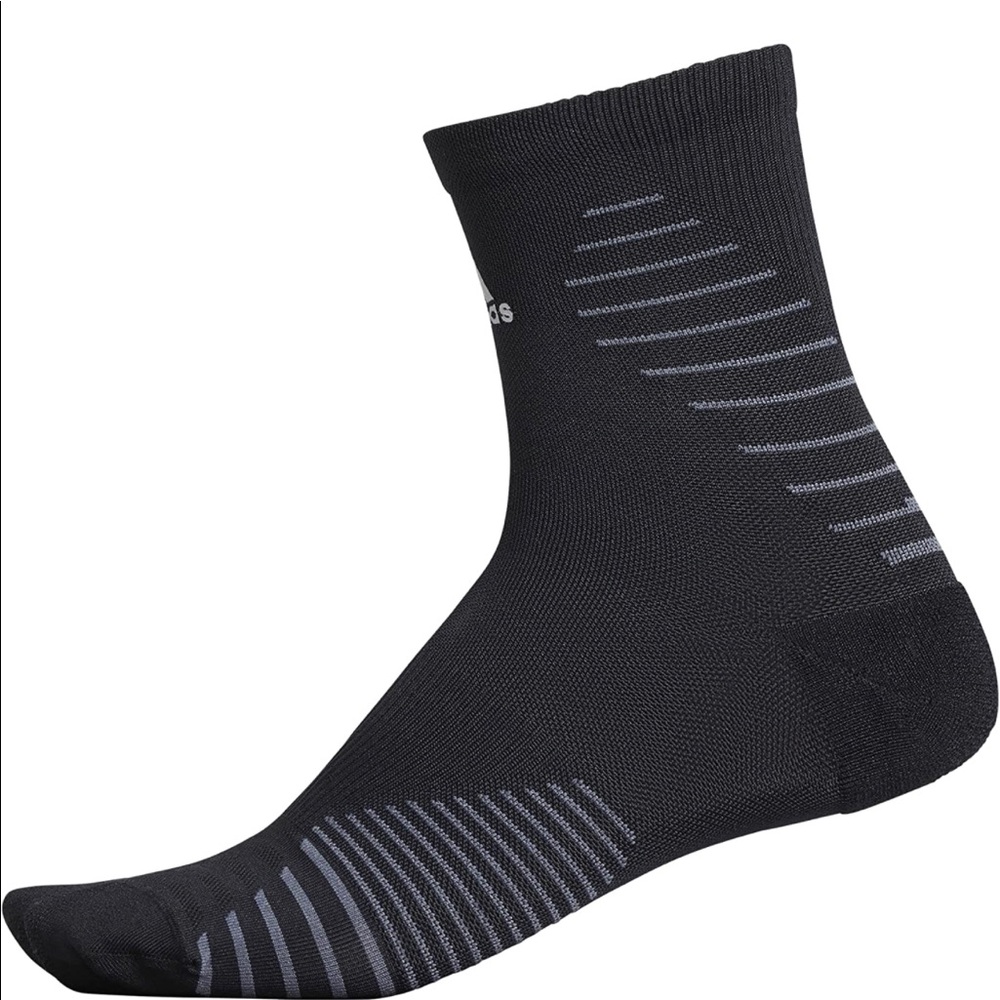 NIP Adidas Unisex Black Running Socks Large